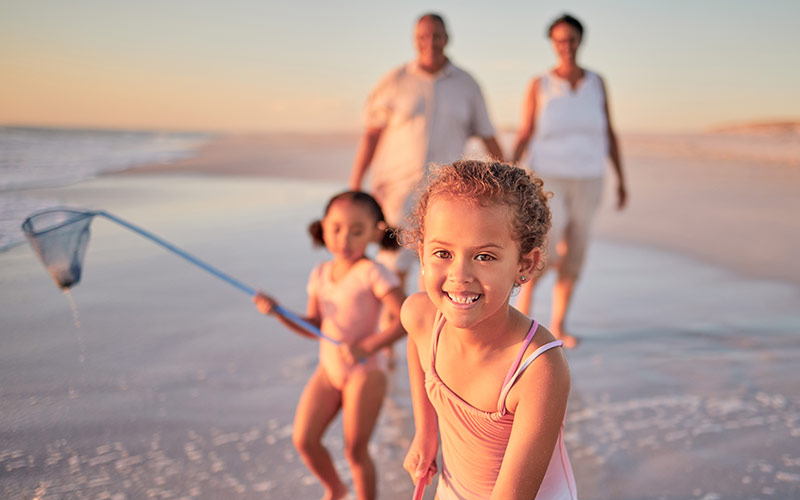 family fishing in Florida
